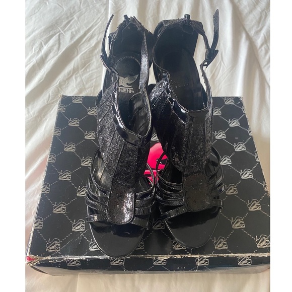 Sheikh Glitter Heel Pumps Size 8.5 Women Girls Shoes - Picture 5 of 7